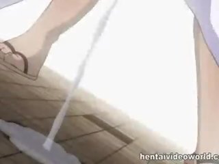 Public masturbation in hentai video