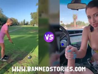 Zakazany stories golf niegrzeczne battle: gabbie versus alex
