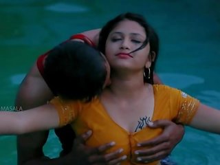 Hot Mamatha romance with lad Ms in swimming pool-1