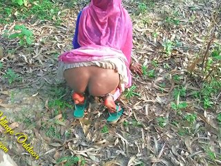 गाँव आउटडोर इंडियन देसी कपल x गाली दिया वीडियो में जंगल